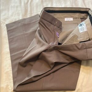 Omega Men's Brown Dress Pants